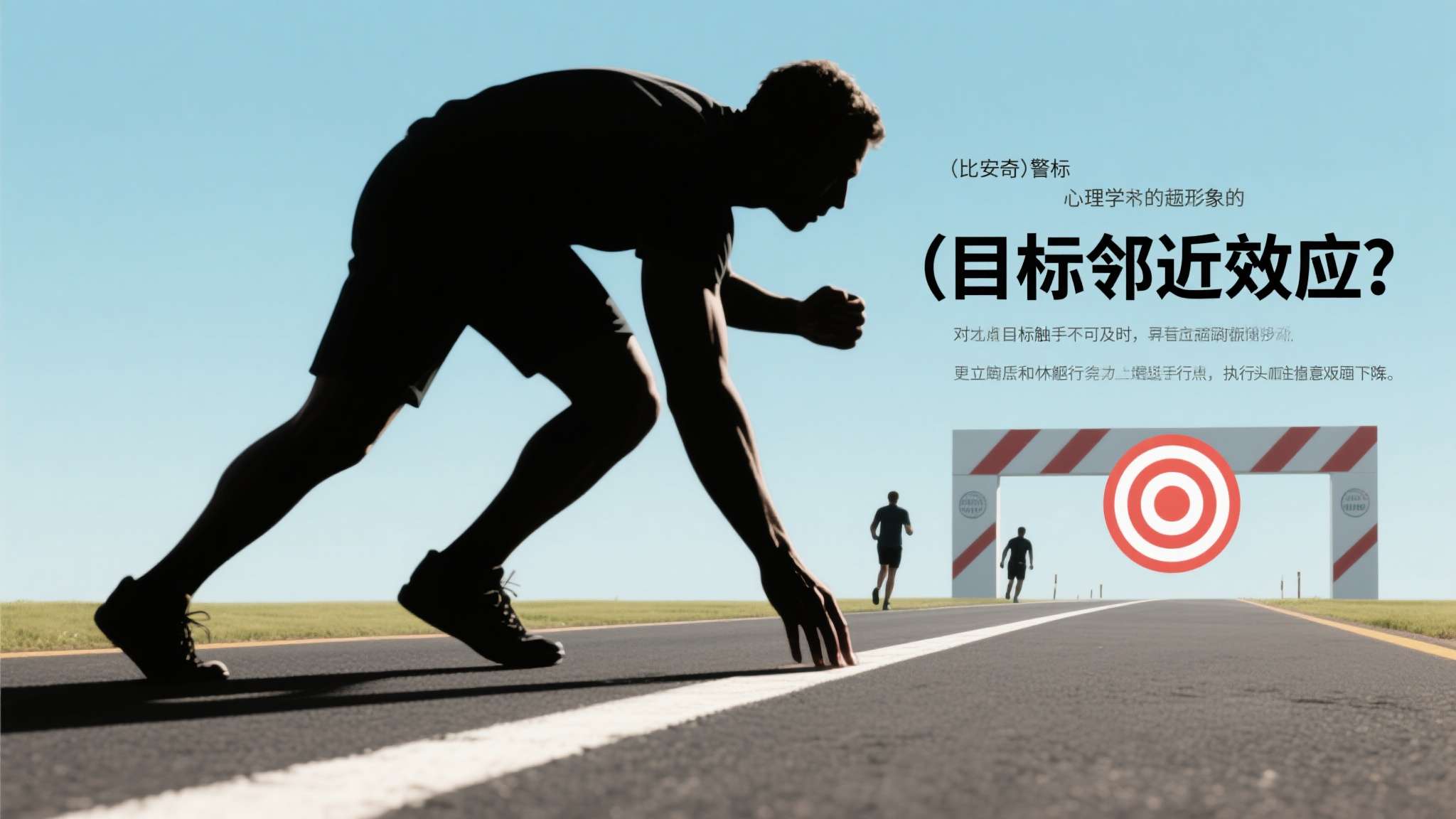 一个在终点线前冲刺的运动运 一个在终点线前冲刺的运动运